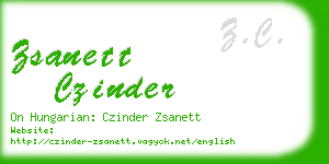 zsanett czinder business card